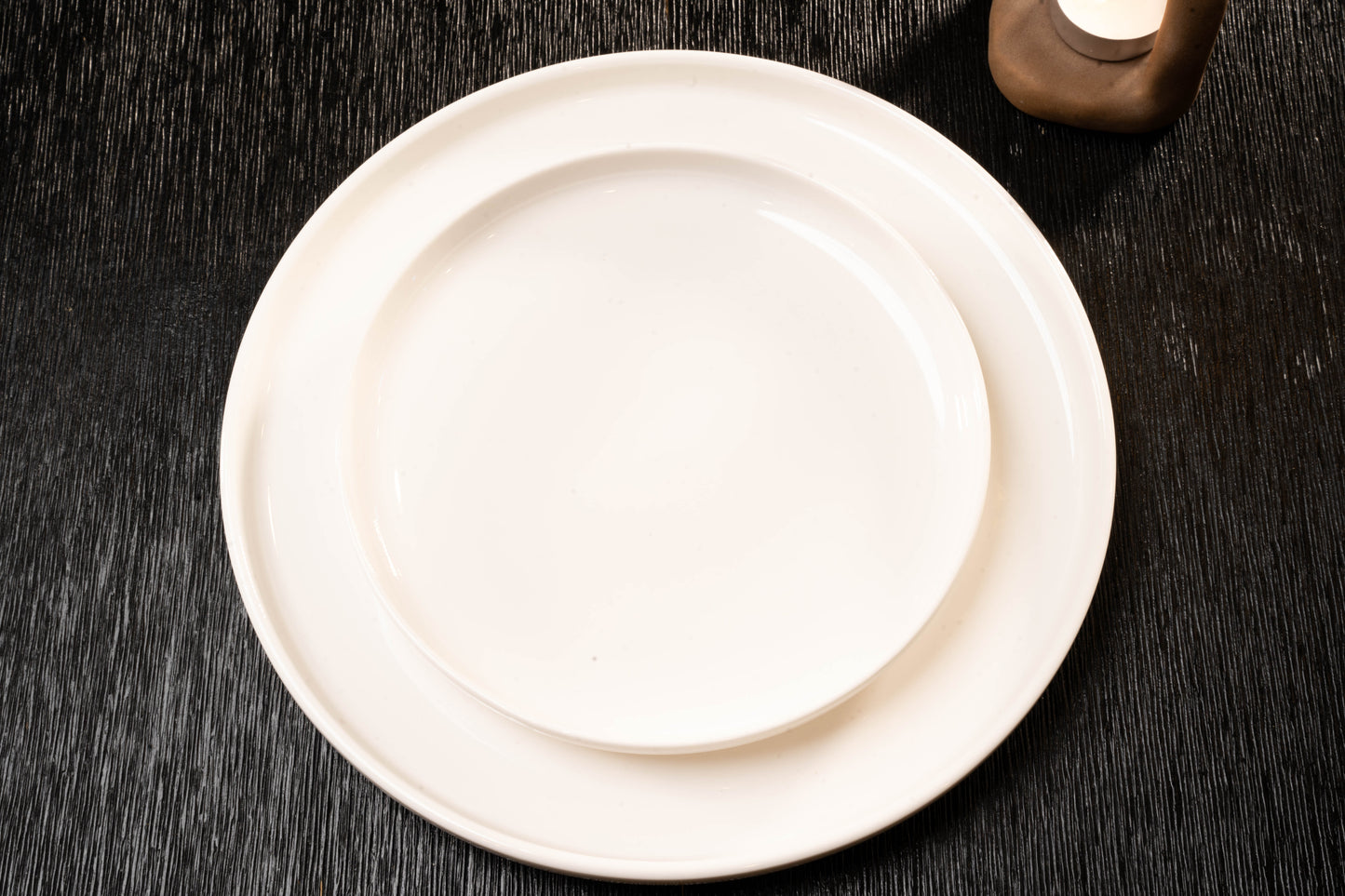 Nordic Style White Ceramic Dinner Plates